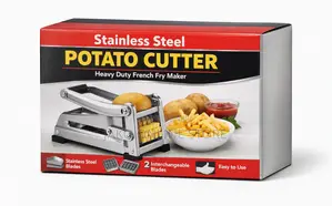 Stainless Steel Manual Potato Chipper – French Fries Cutter