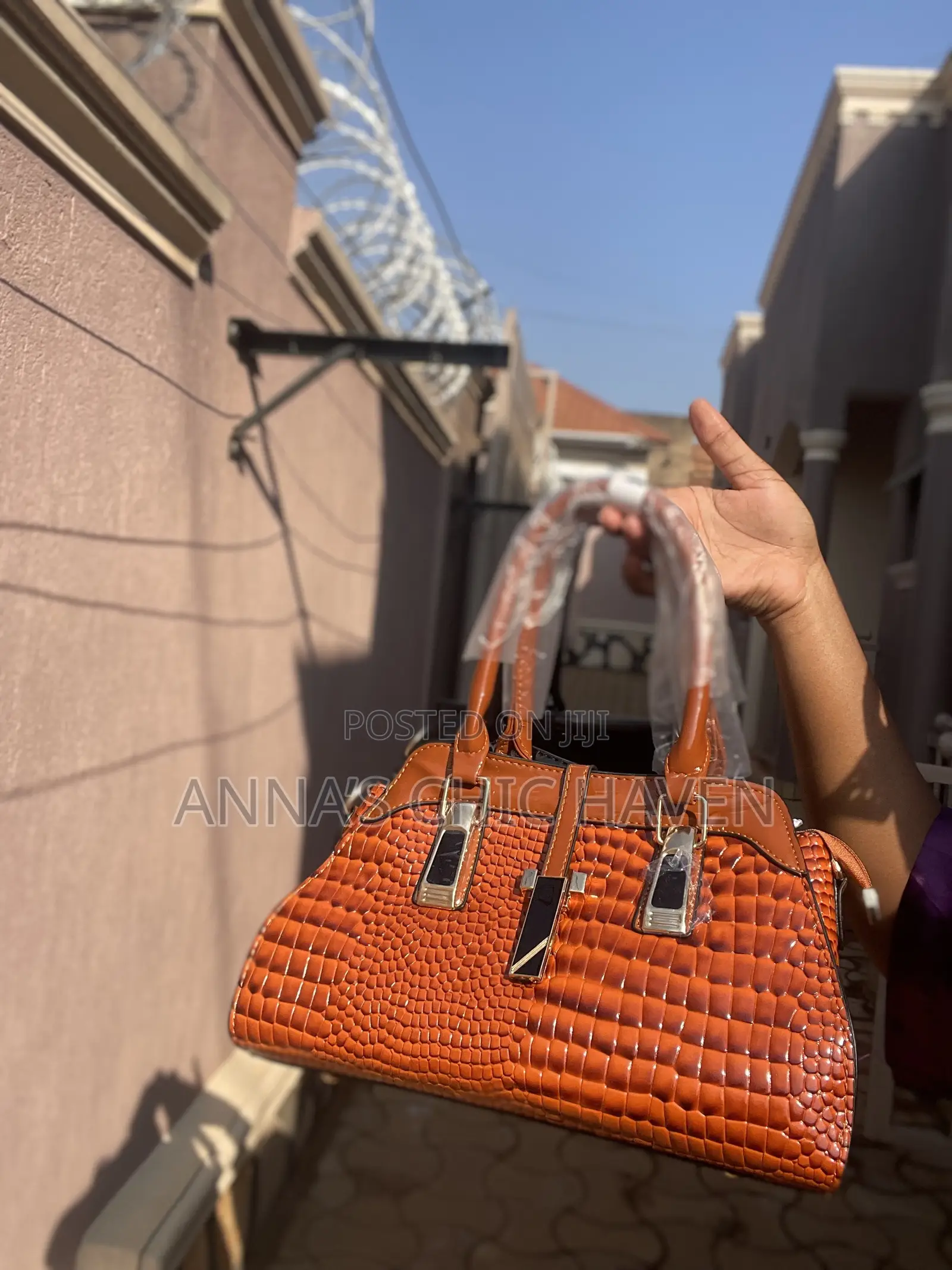 Brown Leather Hand Bag