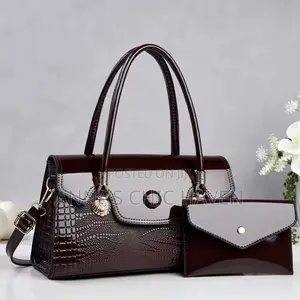 Brown Leather Hand and Shoulder Bag