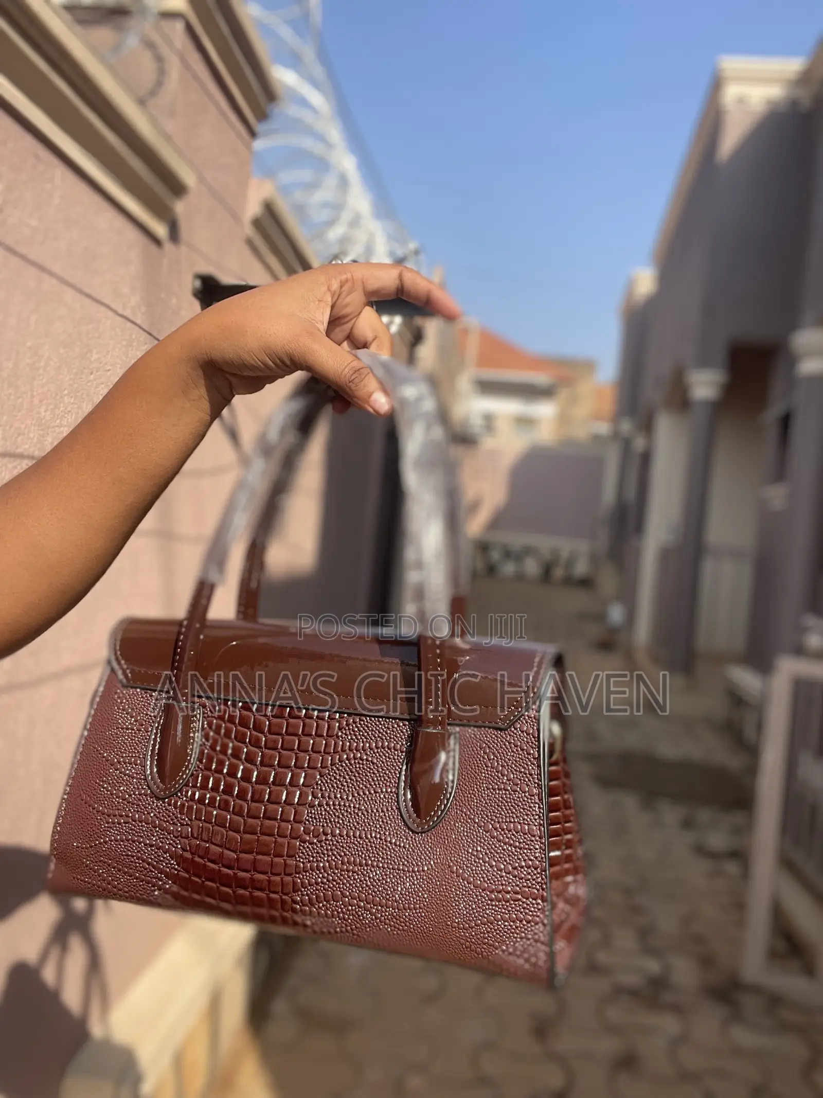 Brown Leather Hand and Shoulder Bag