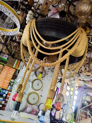 Tyre +Rope Chandelier Light