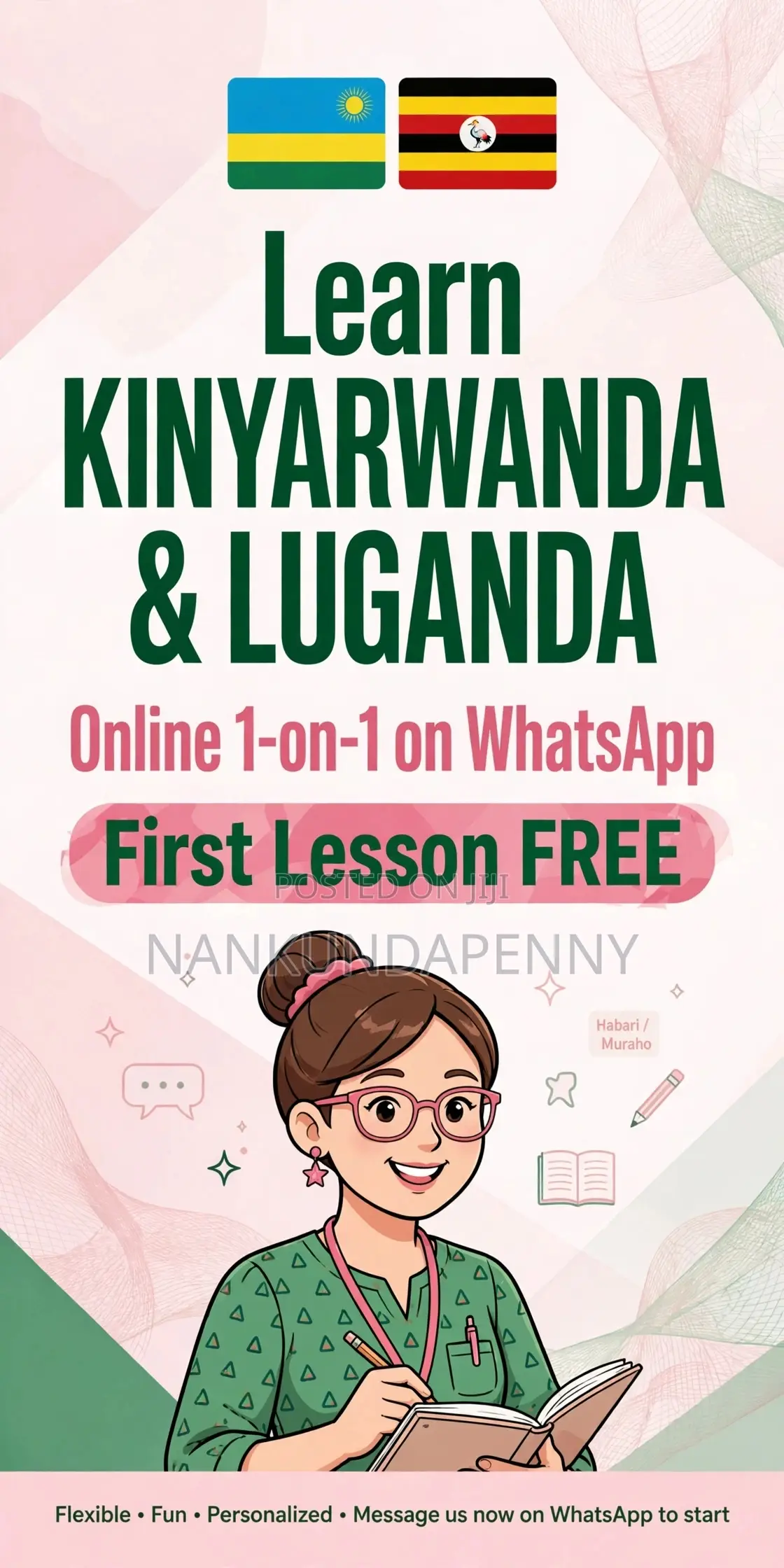 Learn Kinyarwanda and Luganda onlineTutor