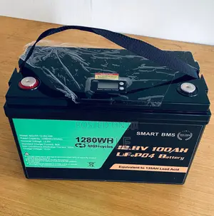100Ah 12.8V LiFePO4 Lithium Solar Battery 1280Wh Smart BMS