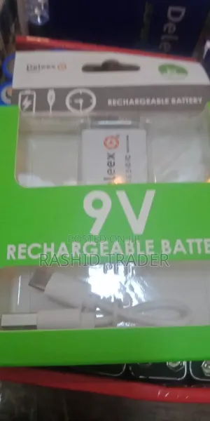 Deleex 9v Rechargeable Battery With Type C