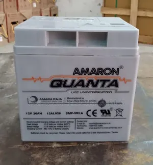 26ah/12volts Amaron Battery Maintenance Free