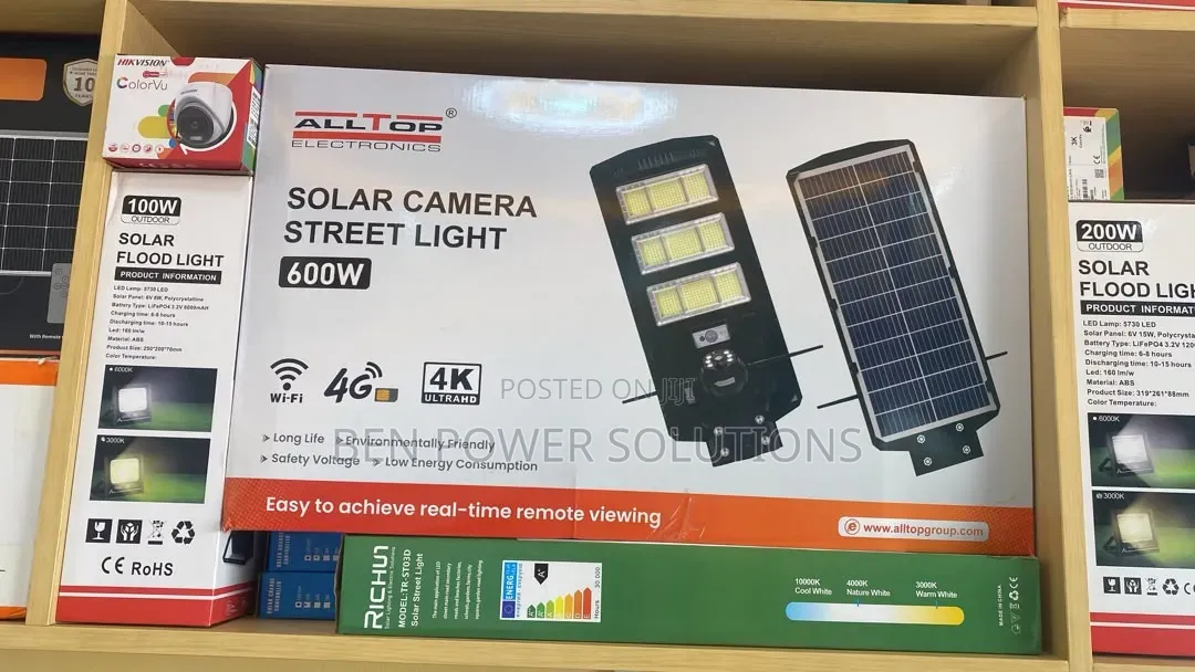 Solar Camera Street Lights