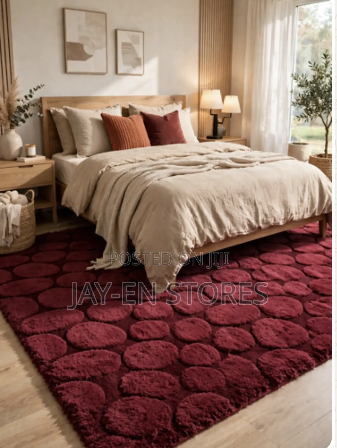 Maroon Turkish Carpet. Can Be Used as a Centre Carpet or Bedside