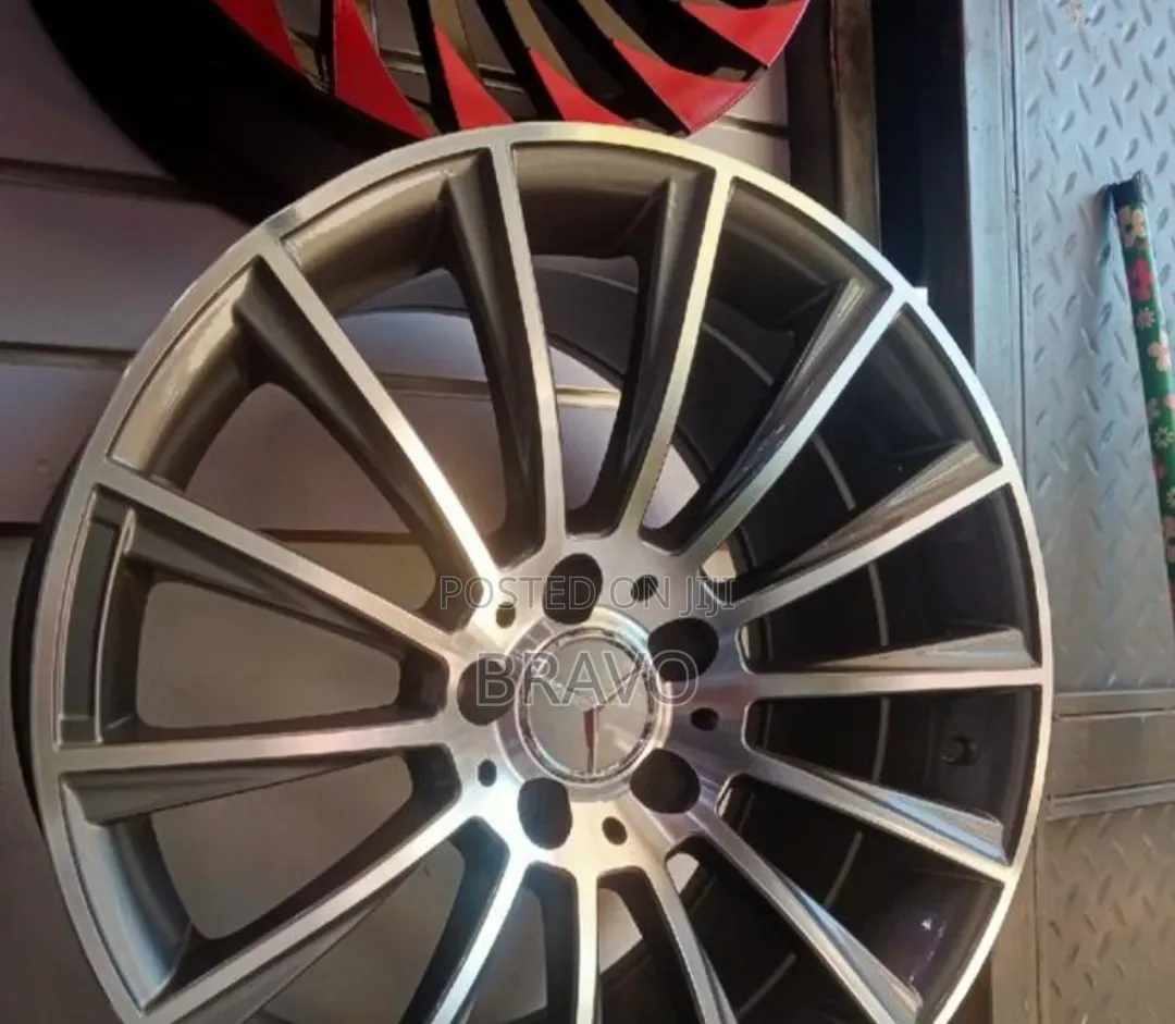 Benz Rims Black and Sliver Size 19.