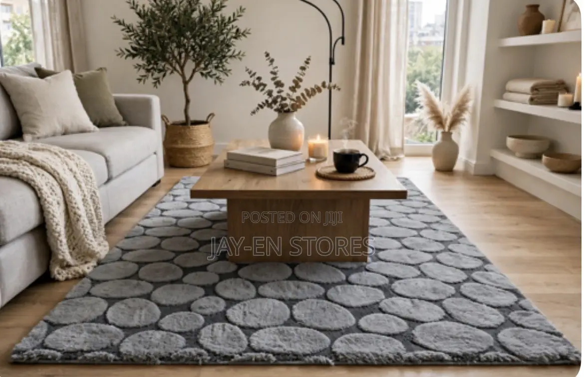Dark Gray Turkish Carpet. Can Be Used as a Centre Carpet or Bedside