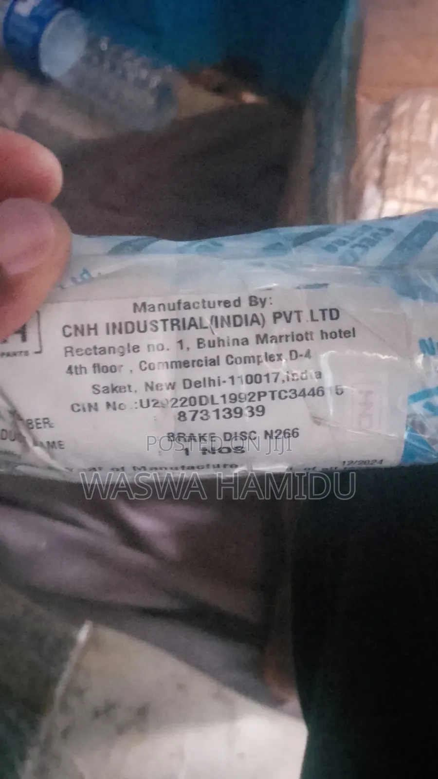 Genuine CNH Brake Disc N266 for New Holland 3630 - 2024 Stock