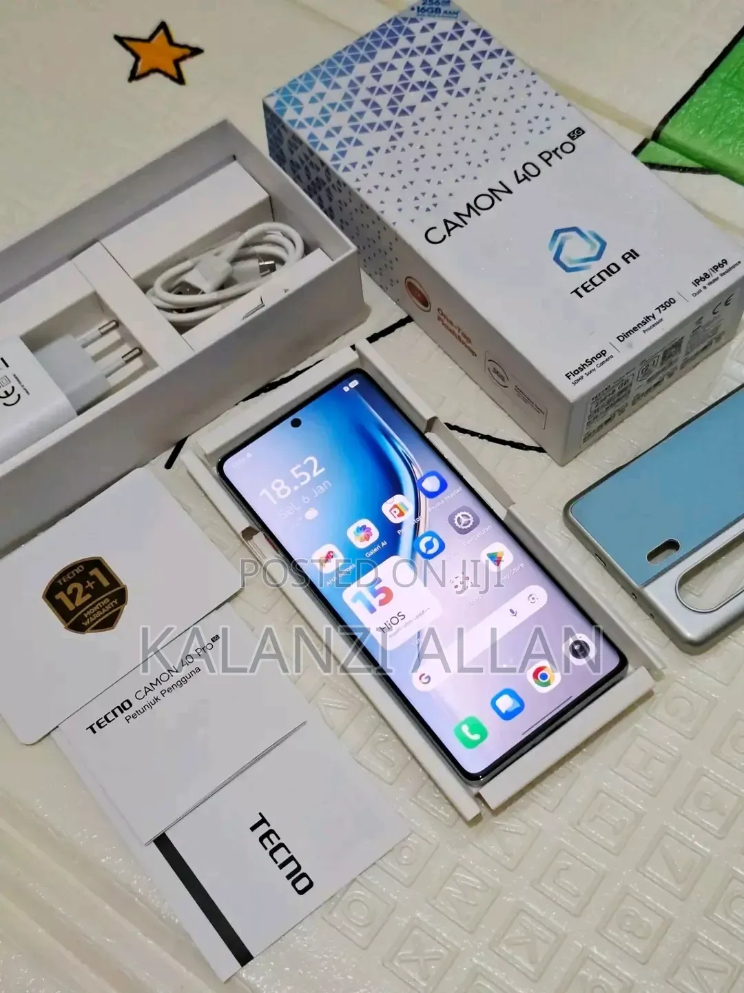 New Tecno Camon 40 Pro 5G 256 GB Gray