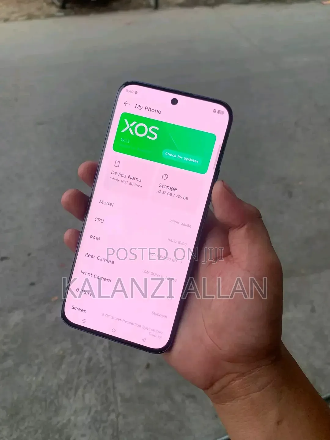 New Infinix Hot 60 Pro+ 256 GB Gray
