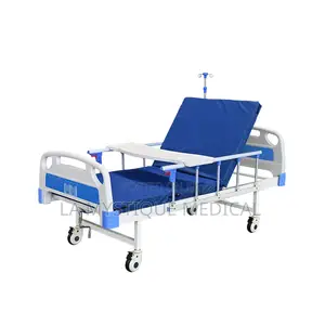 Single Crank Abs Board Bed With a Mattress