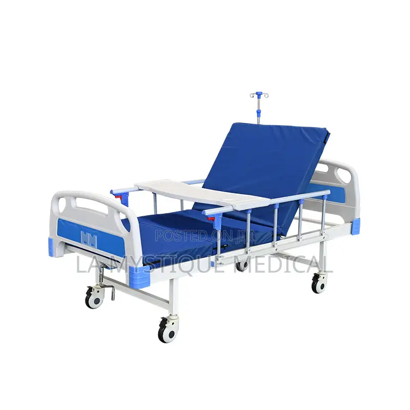 Single Crank Abs Board Bed With a Mattress