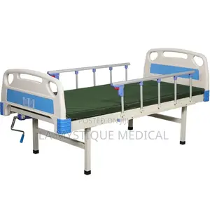 Single Crank Abs Board Bed With a Mattress