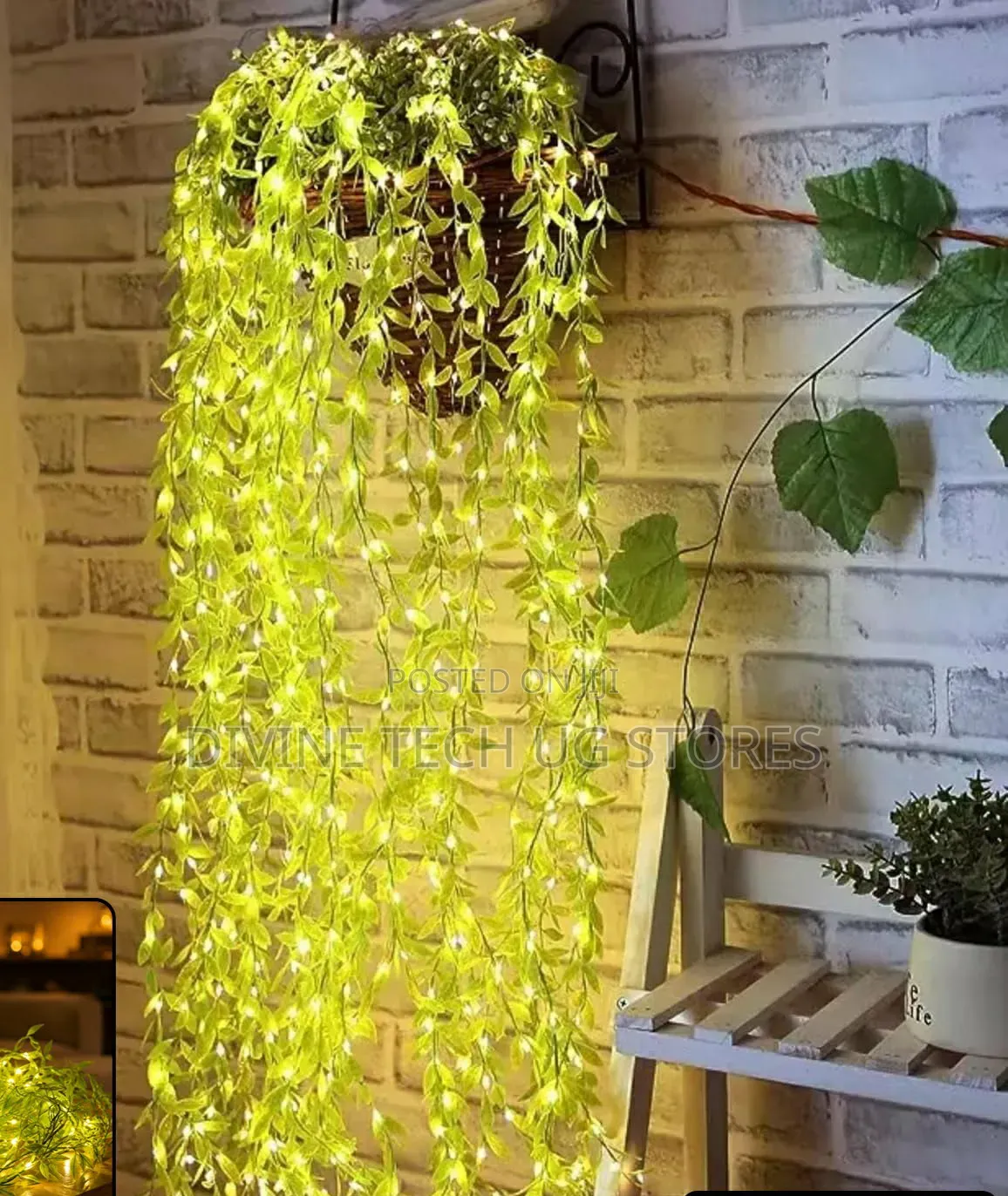 Artificial Leaf Curtain Lights 3m X 1m Fall, Christmas String Lights