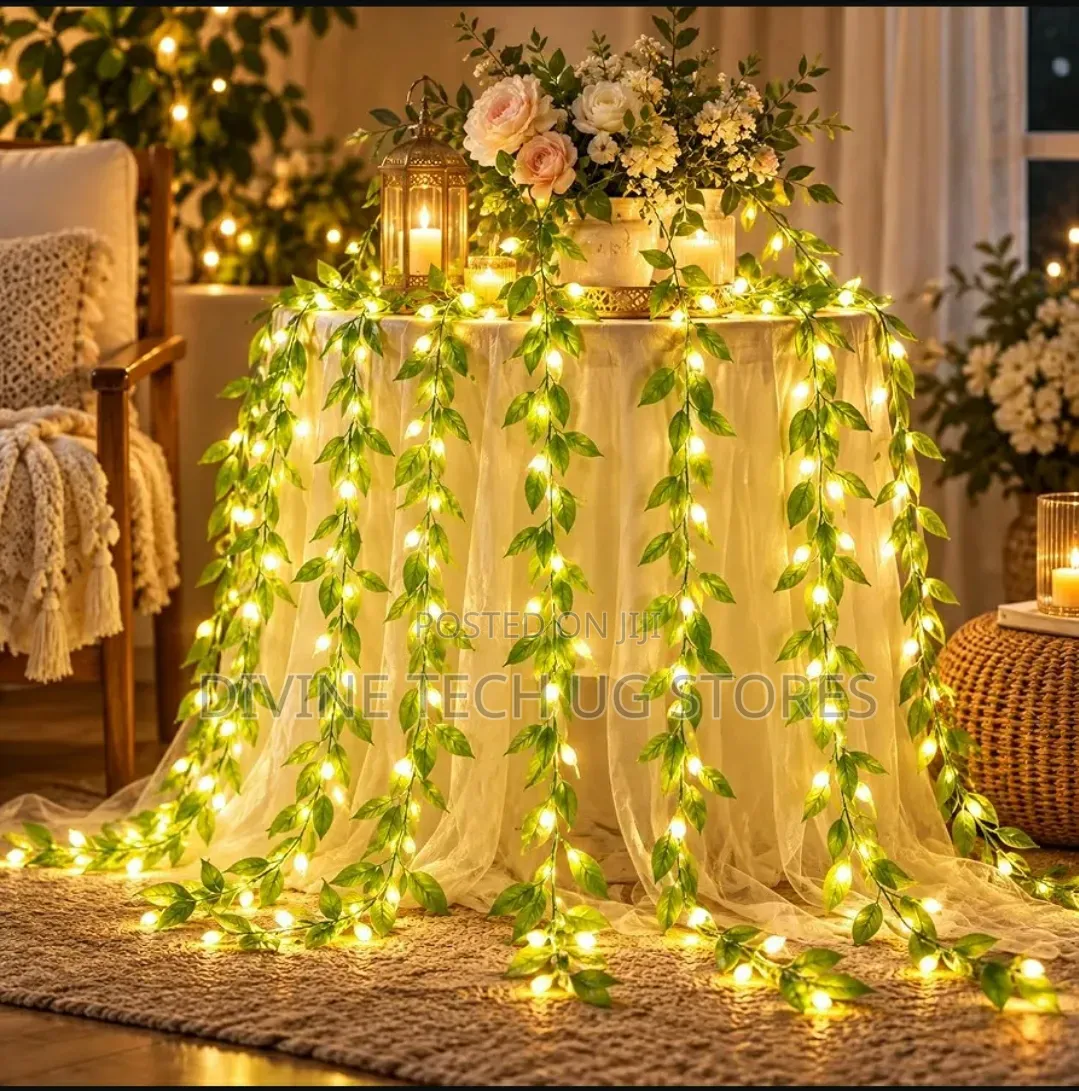 Artificial Leaf Curtain Lights 3m X 1m Fall, Christmas String Lights