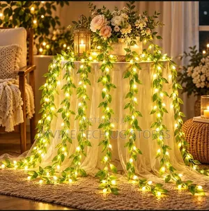 Artificial Leaf Curtain Lights 3m X 1m Fall, Christmas String Lights