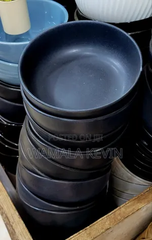 Black Ceramic Plates