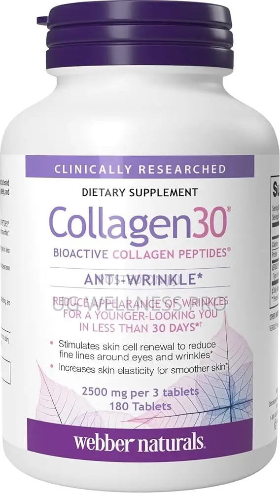 Collagen30 Anti-Wrinkle 2500mg (180 Tablets) - Bioactive Collagen