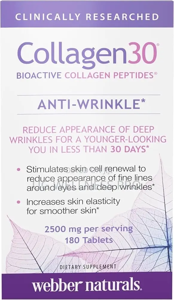Collagen30 Anti-Wrinkle 2500mg (180 Tablets) - Bioactive Collagen
