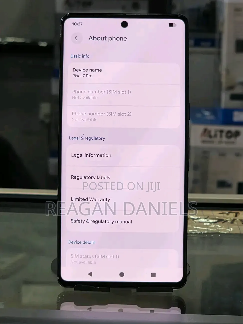 Google Pixel 7 Pro 128 GB Black