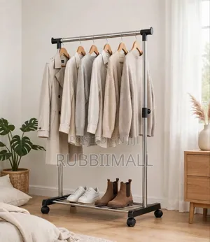 Portable Single-Rod Clothes Rack 75cm