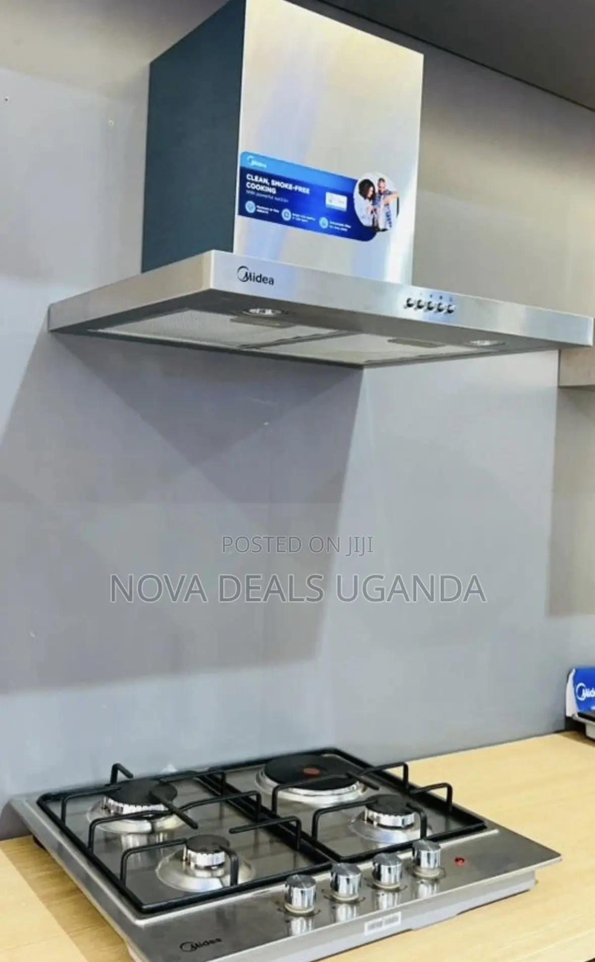 Midea 60×60 Chimney Cooker Hood | Wall Mounted Kitchen Extractor Hood
