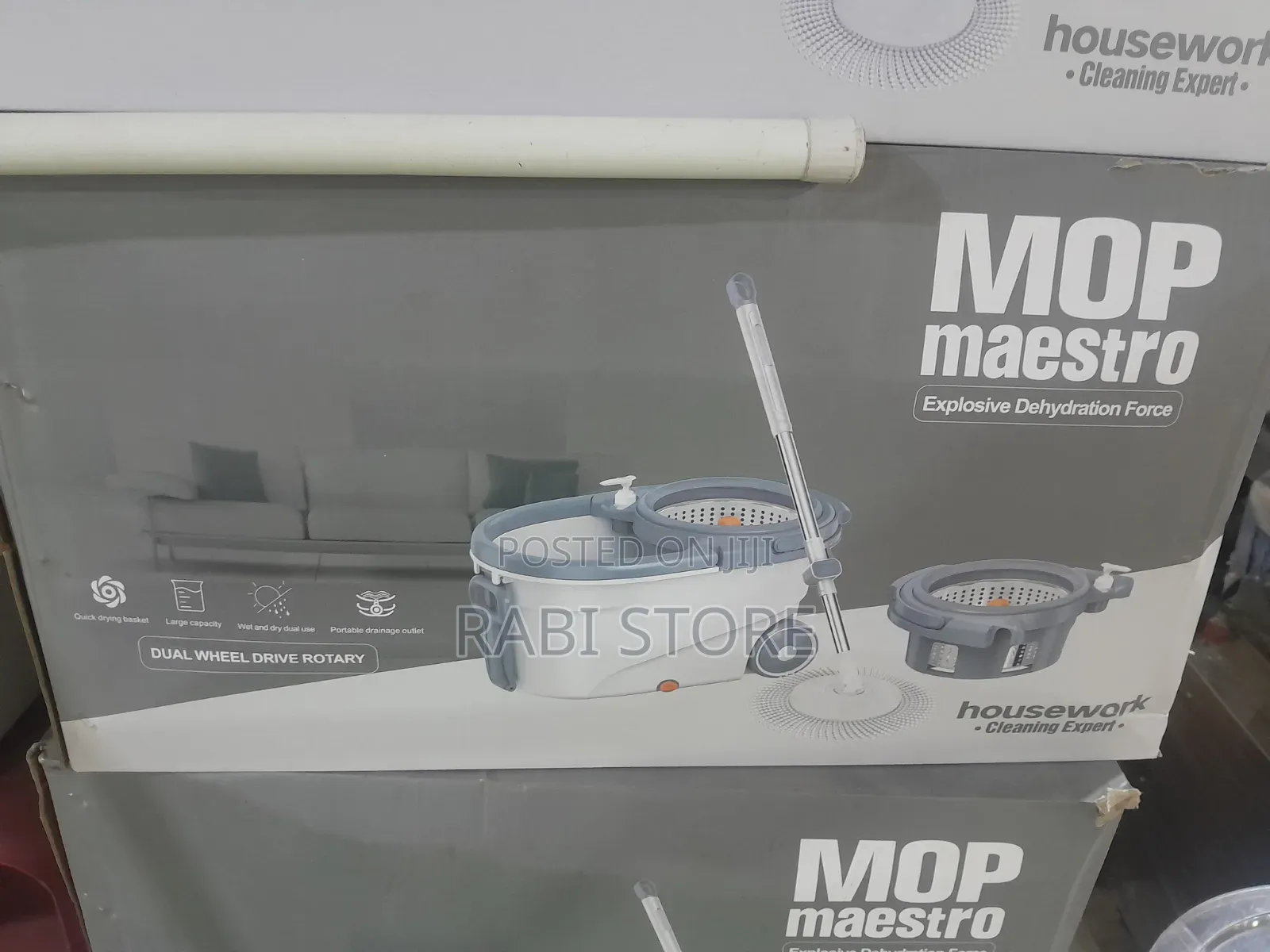 3pcs House Work Mop With Bucket and Drying Section