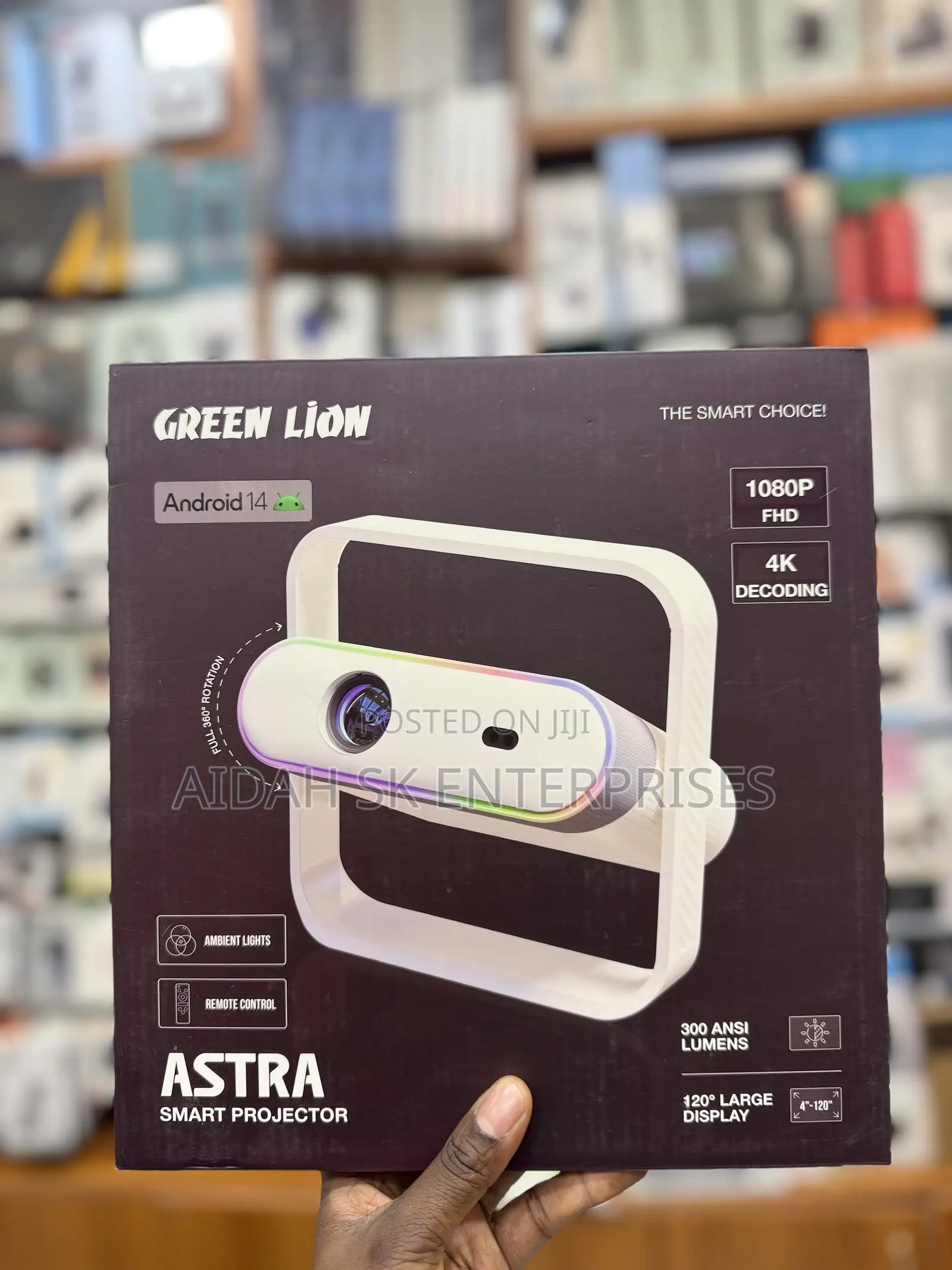Green Lion Astra Smart Projector - White