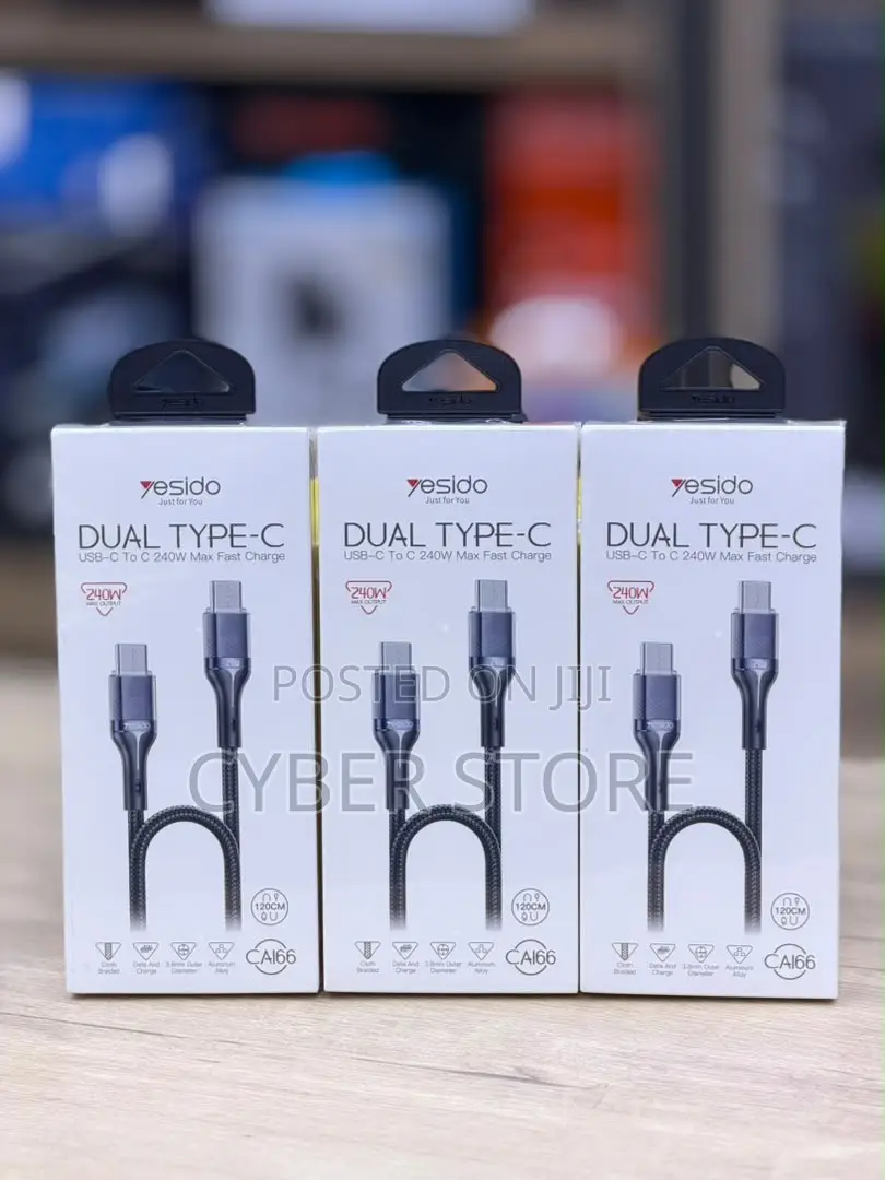 Type-C (USB-C to USB-C) 240W Fast Charging Cable.