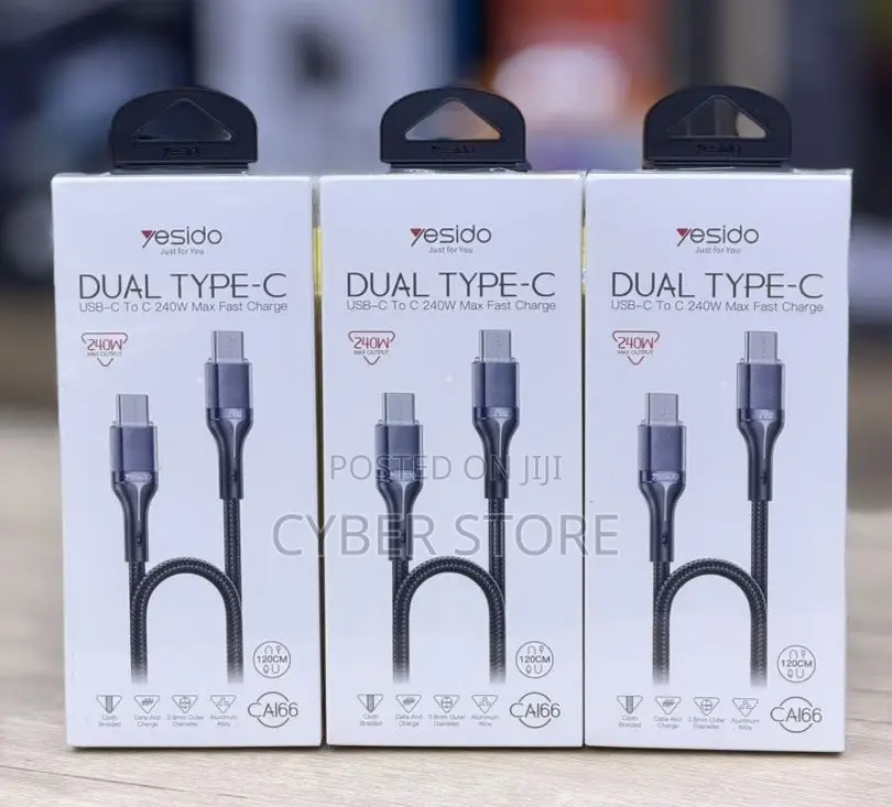 Type-C (USB-C to USB-C) 240W Fast Charging Cable.