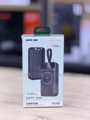 Green Lion Everton 30000mah Power Bank 22.5W With USB A, USB C Cable
