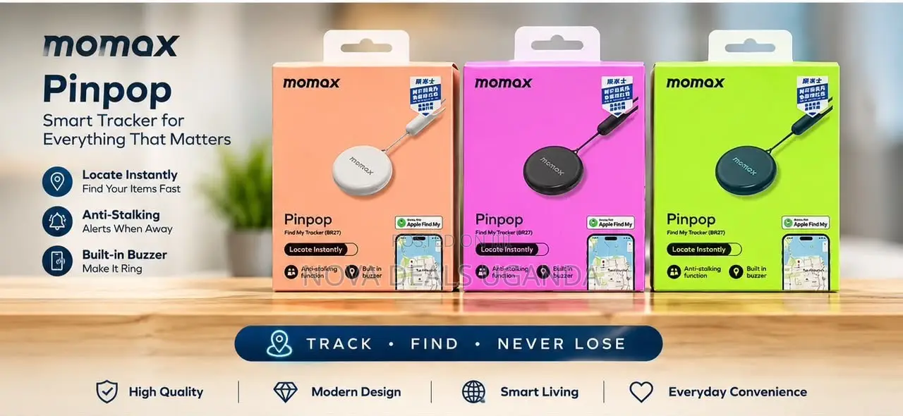 Momax Pinpop Find My Locator Tracker, Instant Lost Alarm Setting