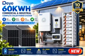 60kwh Megasun Energy Hybrid/Lithium Solar System Full Kit