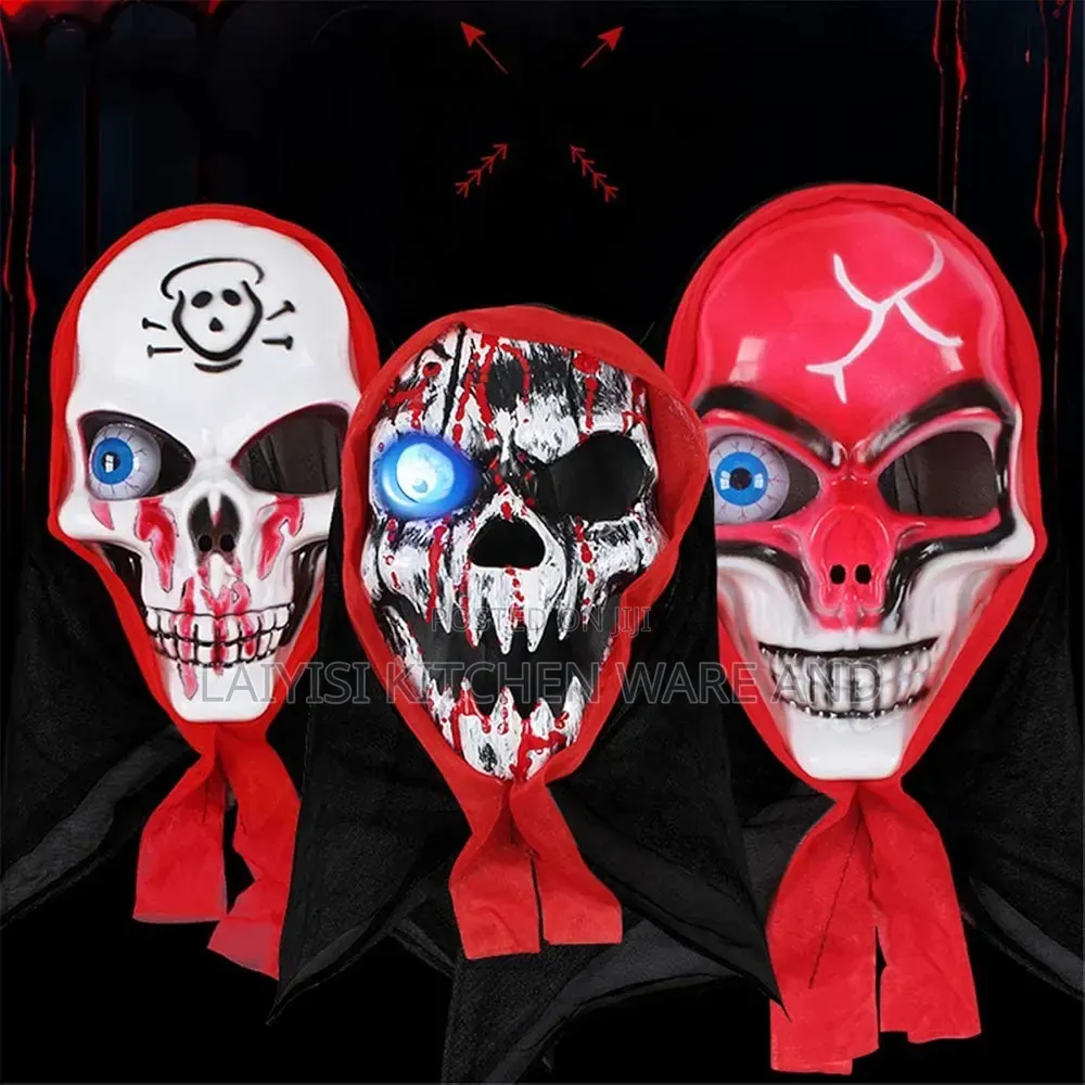 Halloween Ghost Man Full Face Scary Eyeball Mask Halloween Horror Mask