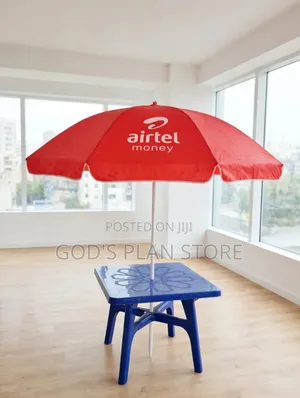Outdoor Plastic Table and Umbrella Plastic Table and Umbrella