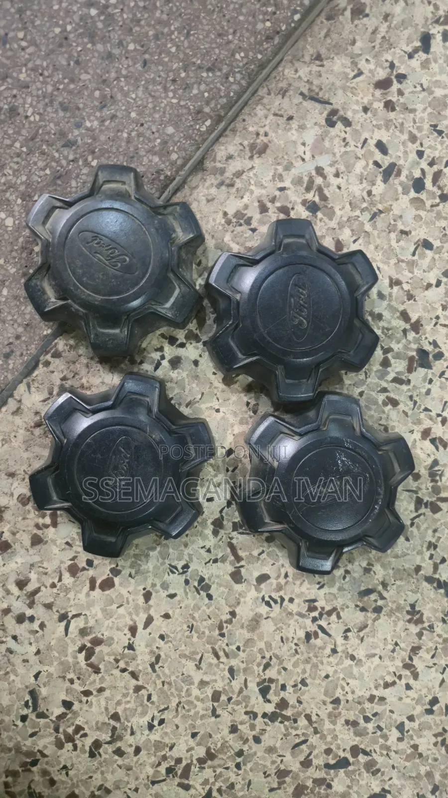 Ford Ranger Black in Colour Centre Caps
