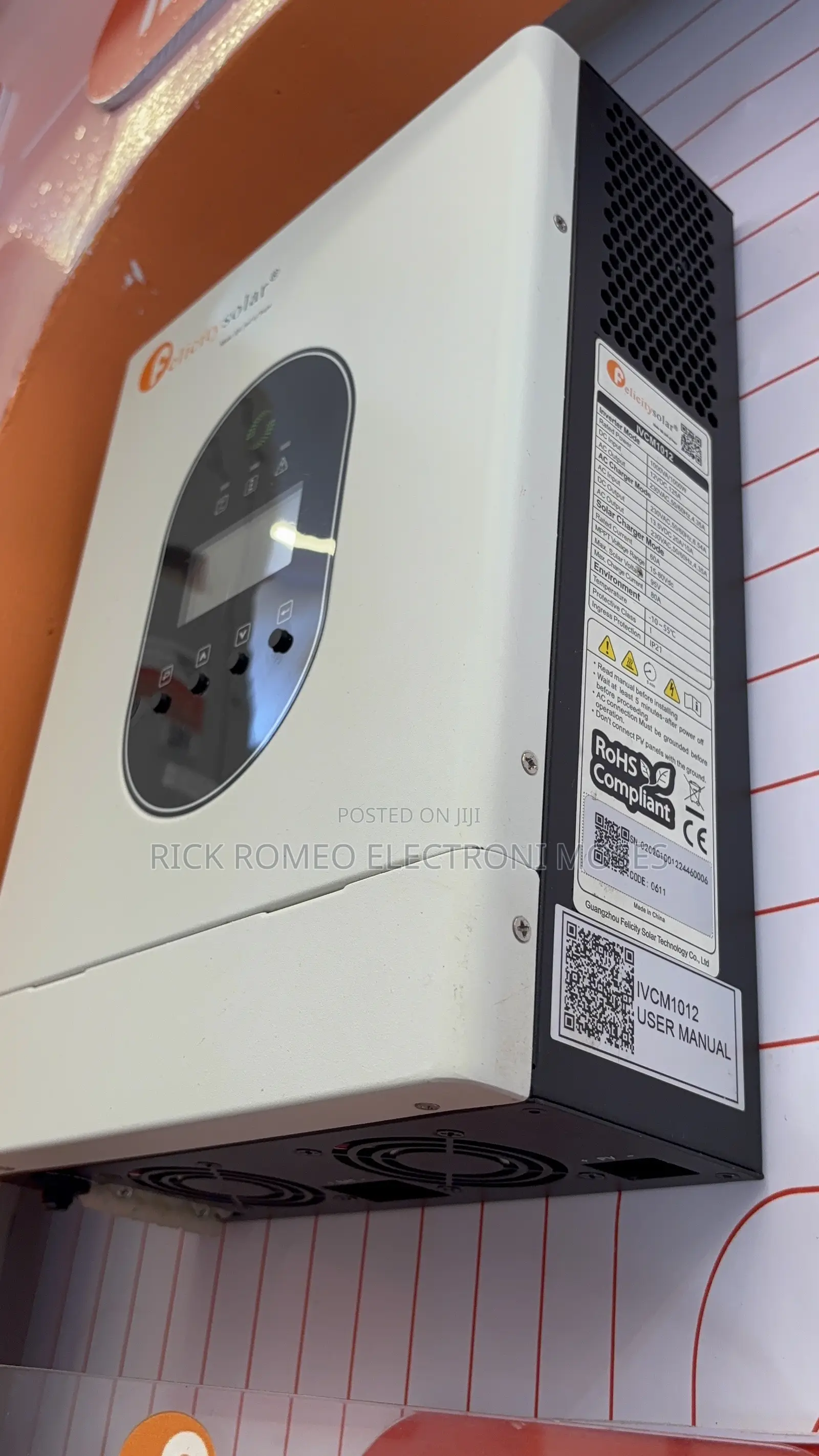 IVEM 1000VA 12v (1kva) Hybrid Inverter - Rick Romeo Electroni Moses ...
