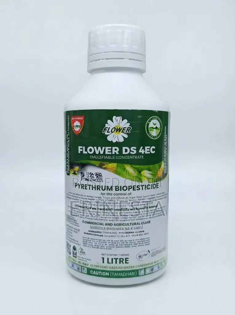 Flower DS 4EC Organic Pyrethrum Pesticide for Crop Pests 1L