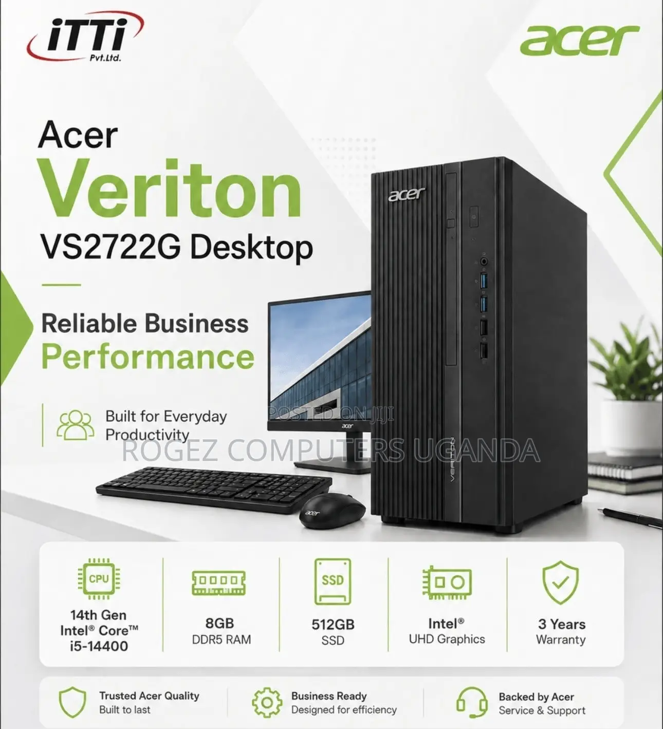 New Desktop Computer Acer Revo One 8GB Intel Core i5 SSD 512GB