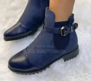 Dual-Panel Ankle Boots
