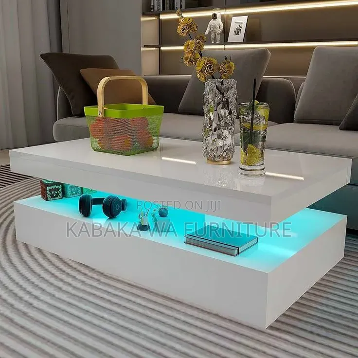 White Center Table Width 60cm| Length 110cm |Television Center Table |
