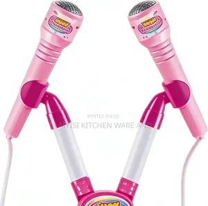 Stand Up Microphone Kids Karaoke Supplies With Colorful Light Karaoke