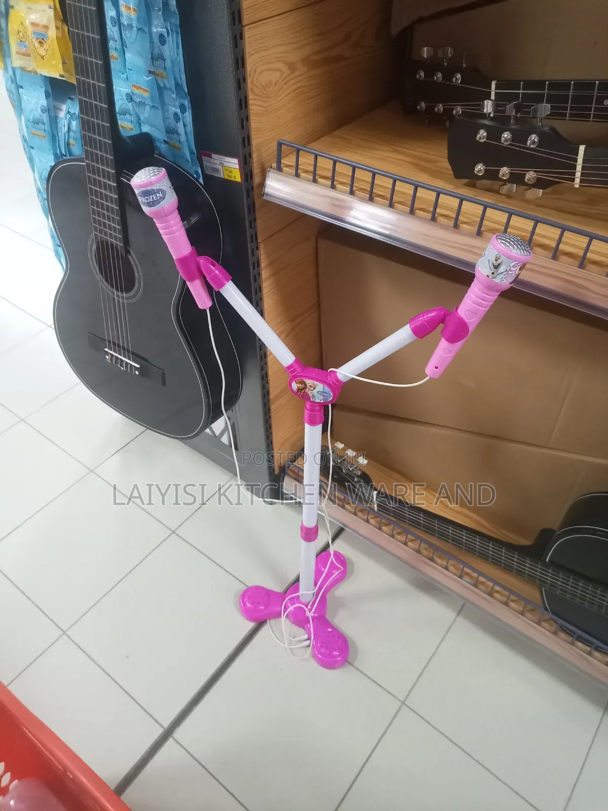 Stand Up Microphone Kids Karaoke Supplies With Colorful Light Karaoke