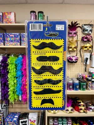Set of Self-Adhesive Novelty Fake Mustaches