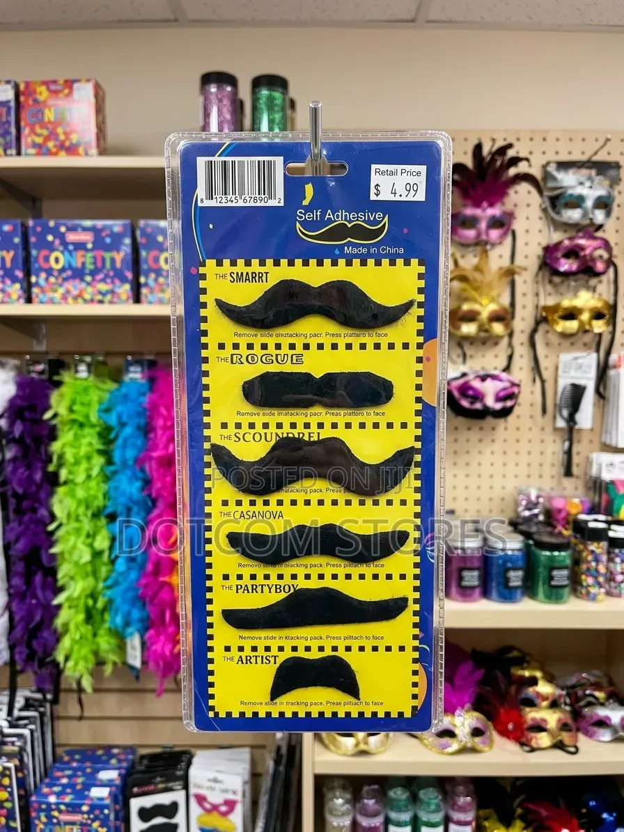 Set of Self-Adhesive Novelty Fake Mustaches