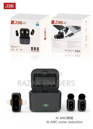J36 Wireless Collar Microphone - Pull-Type Live Broadcasting Wireless