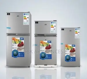 Adh Double Door Refrigerator Black Silver With Warranty