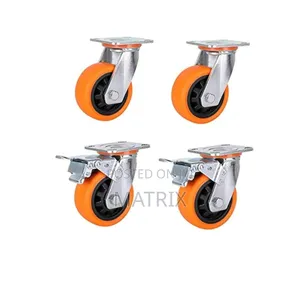 Castors 4inch Swivel Wheel 100mm 125mm 150mm Heavy Duty With Brakes